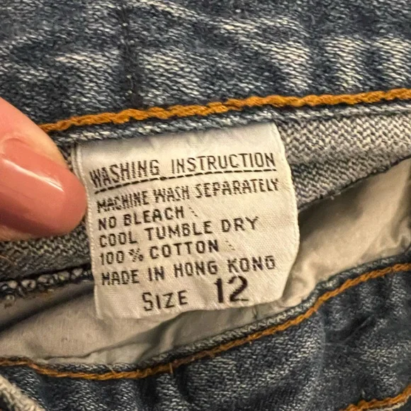 Vintage Foxtail Ultra High Rise 90s Y2K Denim Jeans Made in Hong Kong - Picture 11 of 16